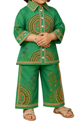 Kurti with plazo pant and necklace | Eastern wear
