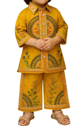 Kurti with plazo pant and necklace | Eastern wear