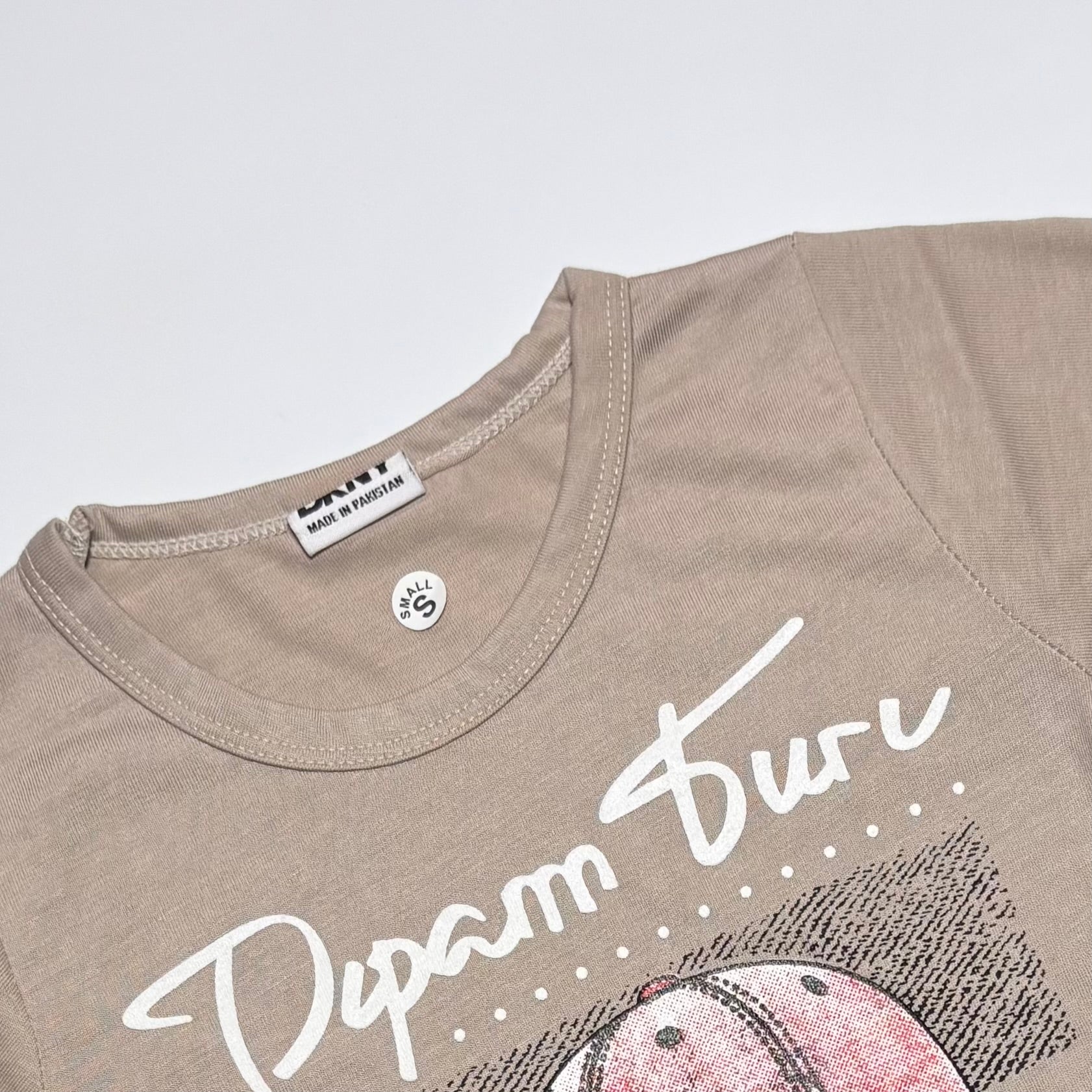 Baige printed half sleeves T shirt and shorts | Full suit