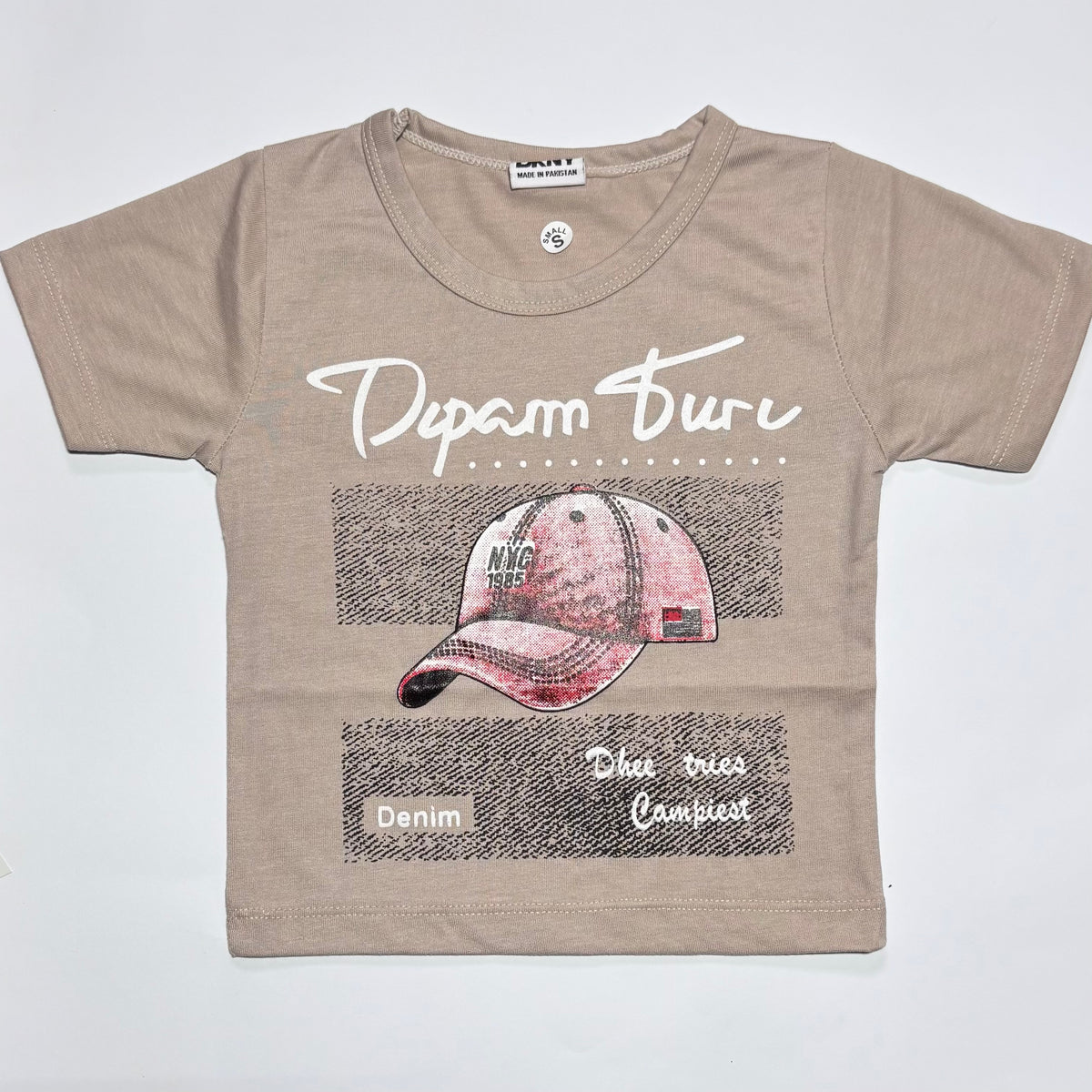 Baige printed half sleeves T shirt and shorts | Full suit