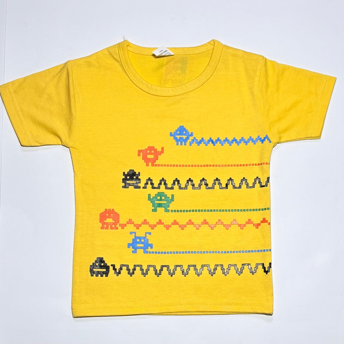 Cute robo printed half sleeves T shirt with shorts | Full suit
