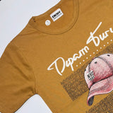 Half sleeves T shirt and shorts Brown printed  | Full suit