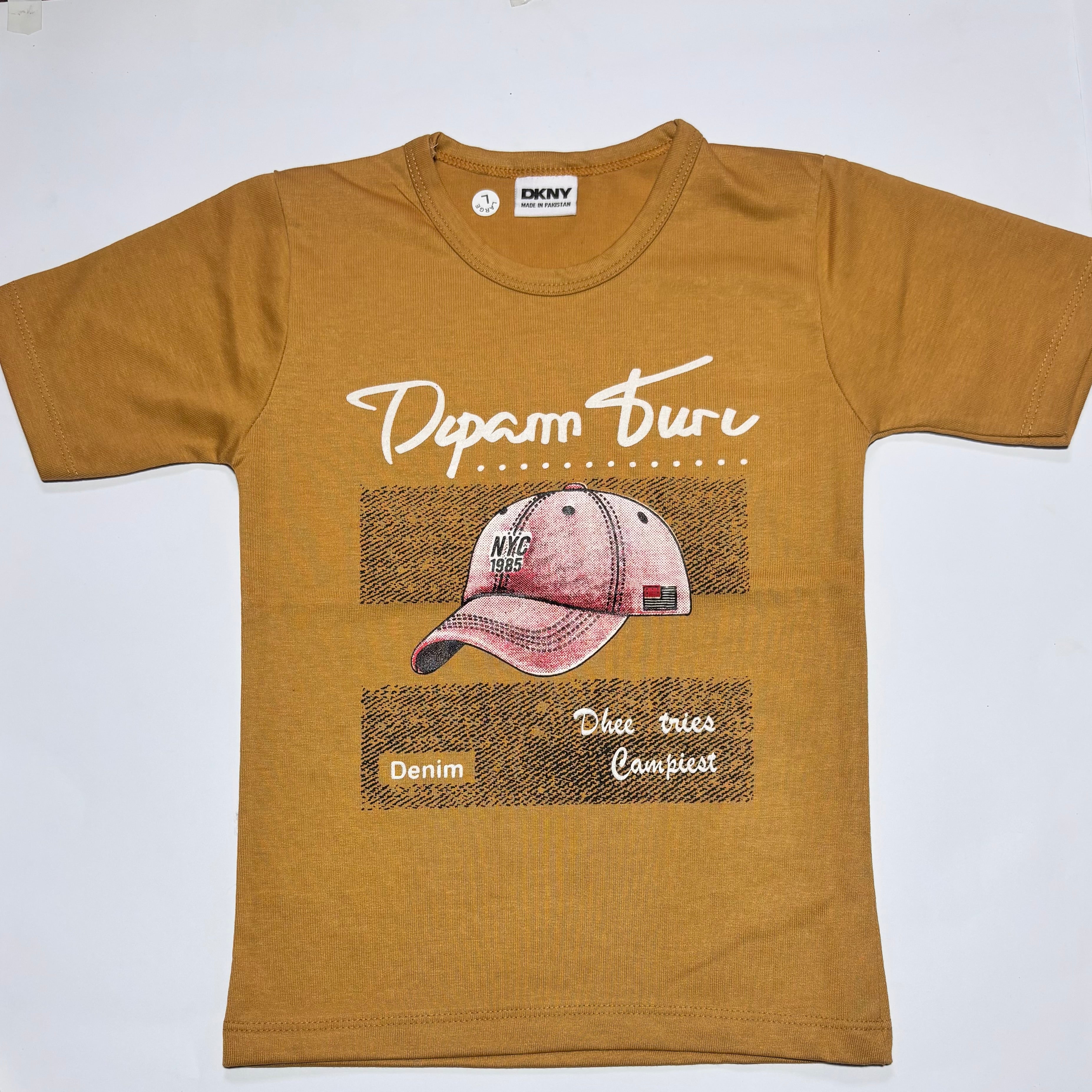 Half sleeves T shirt and shorts Brown printed  | Full suit