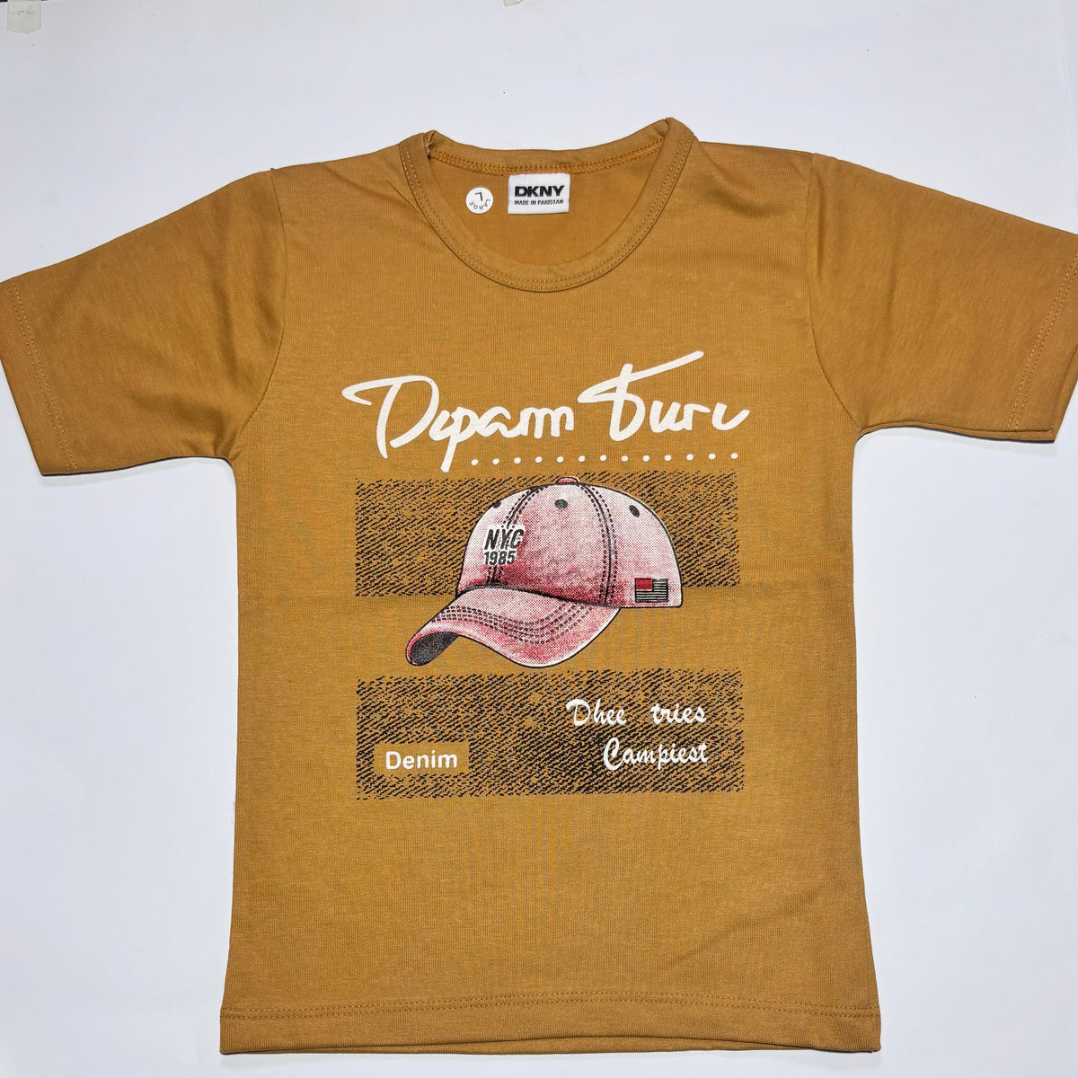 Half sleeves T shirt and shorts Brown printed  | Full suit