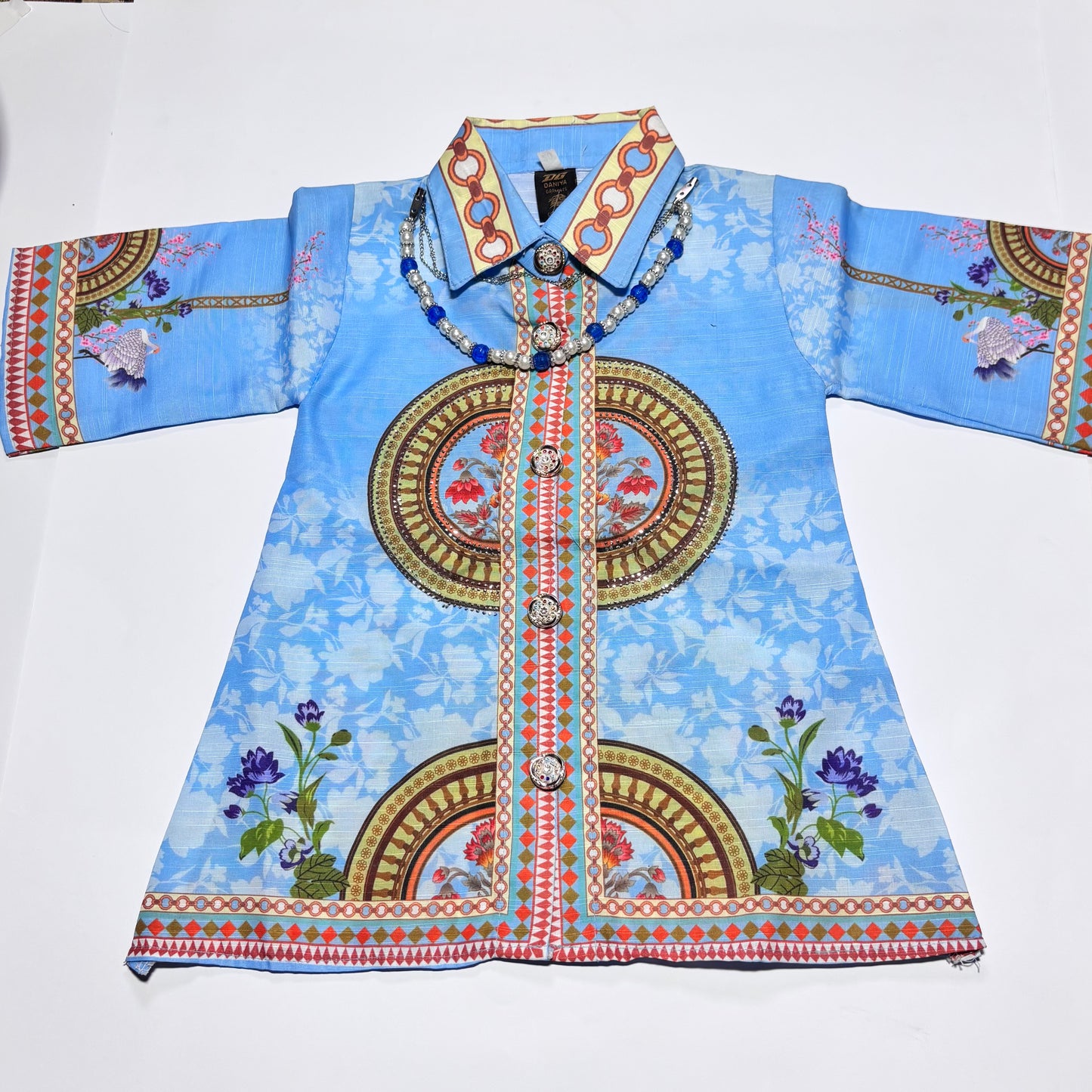 Eastern wear | kurti with plazo and necklace 2pc suit