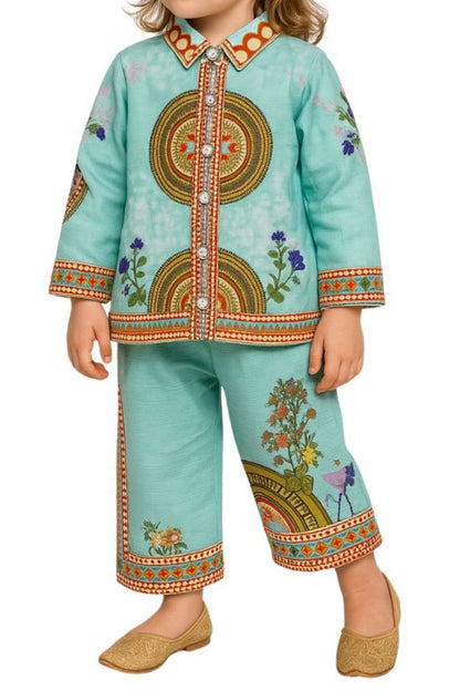 Kurti with plazo pant | Eastern wear