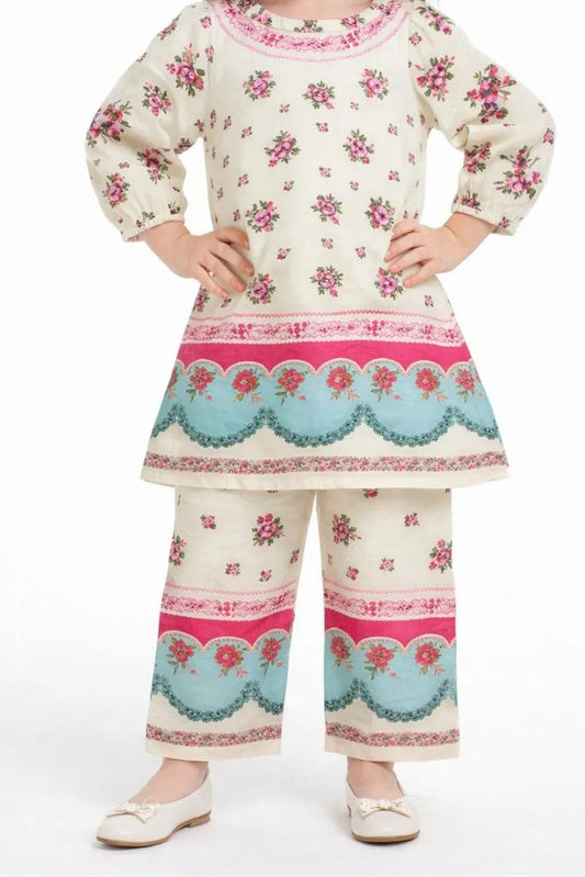 Floral Pastel Kurti Shalwar