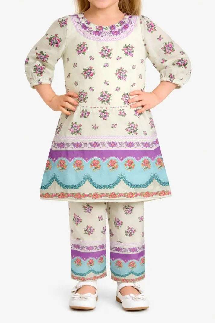 Floral Pastel Kurti Shalwar