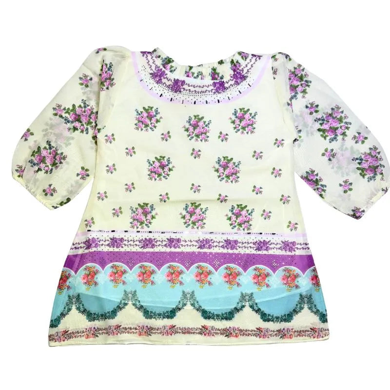 Floral Pastel Kurti Shalwar