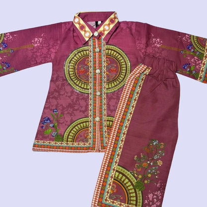Kurti with plazo pant and necklace | Eastern wear