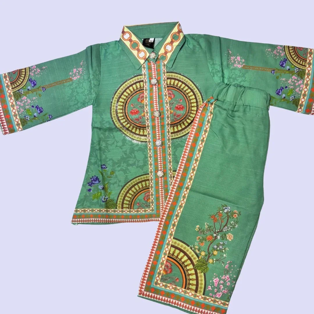 Kurti with plazo pant and necklace | Eastern wear