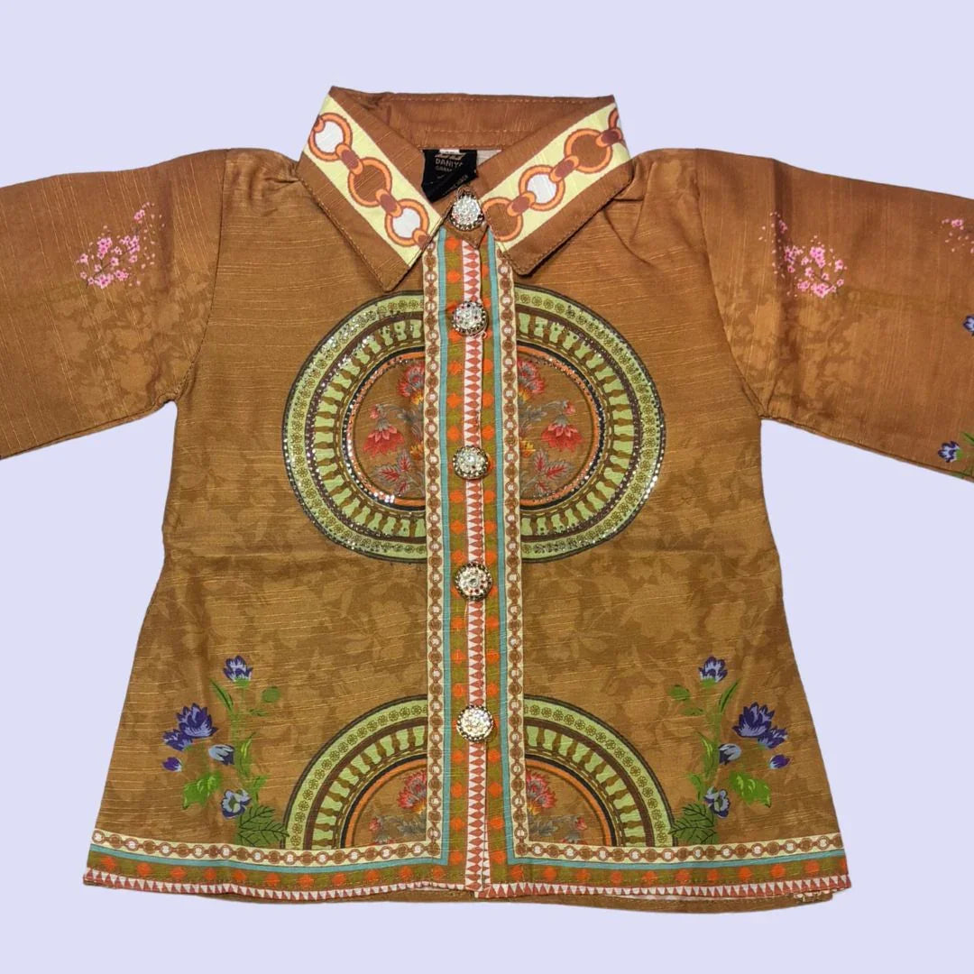 Kurti with plazo pant and necklace | Eastern wear