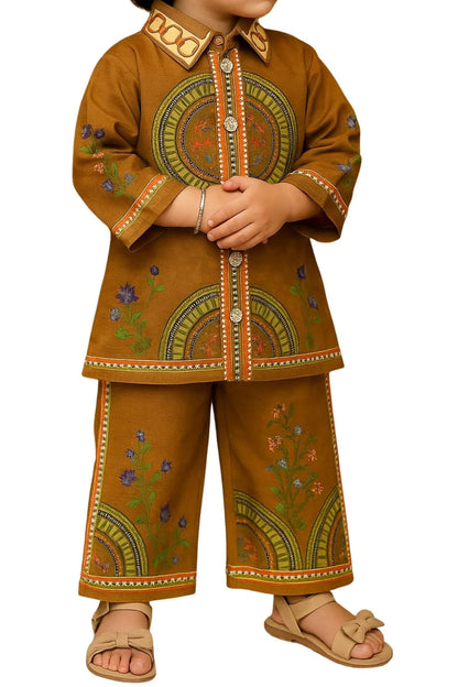 Kurti with plazo pant and necklace | Eastern wear