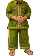 Kurti with plazo pant and necklace | Eastern wear