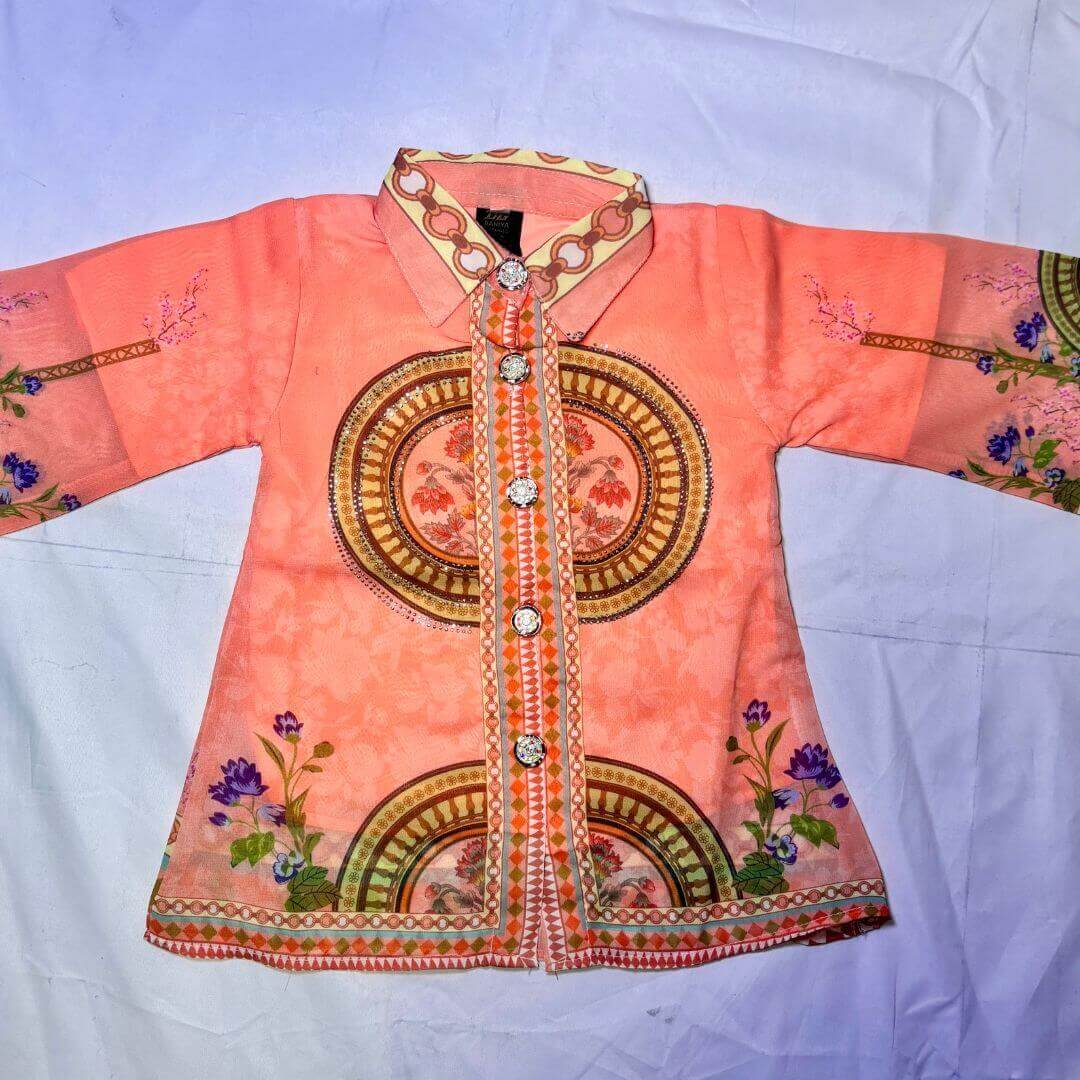 Kurti with plazo pant and necklace | Eastern wear