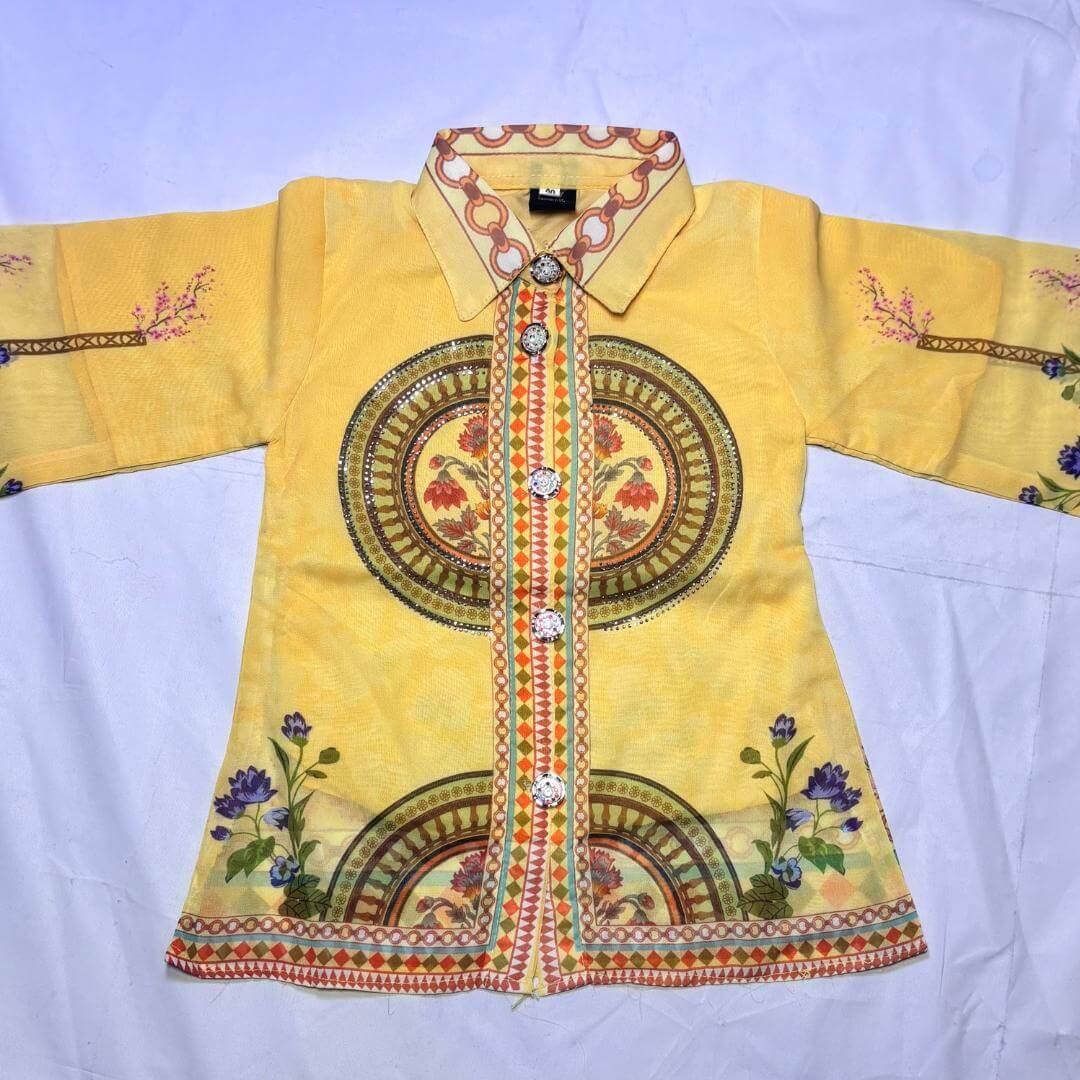 Kurti with plazo pant and necklace | Eastern wear