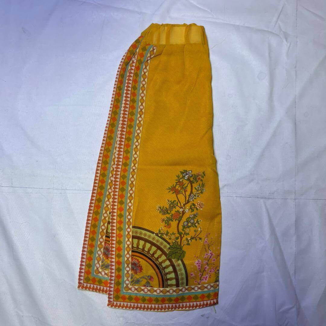 Kurti with plazo pant and necklace | Eastern wear