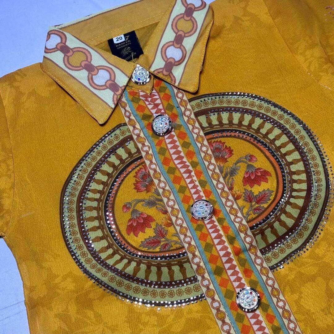 Kurti with plazo pant and necklace | Eastern wear