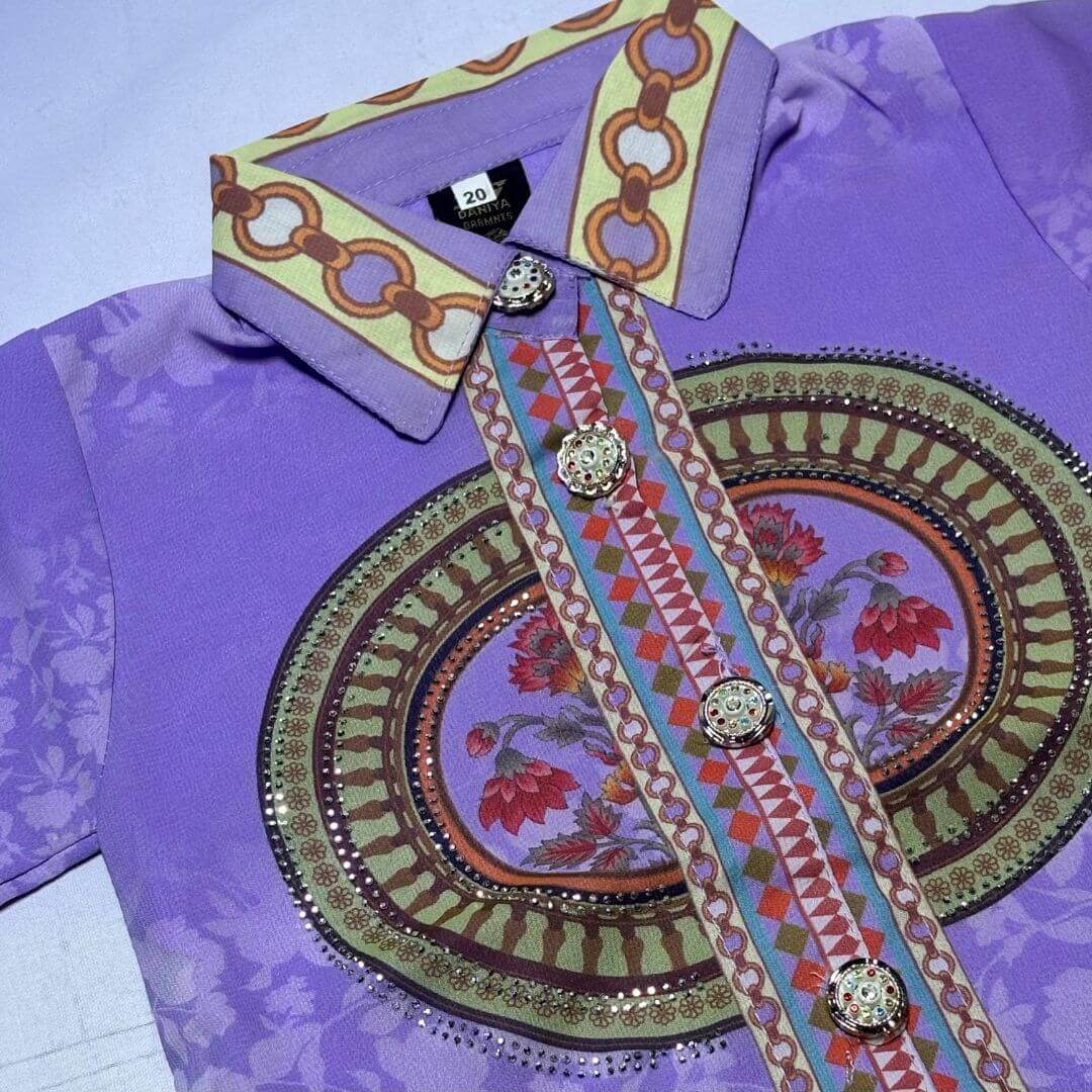 Kurti with plazo pant and necklace | Eastern wear