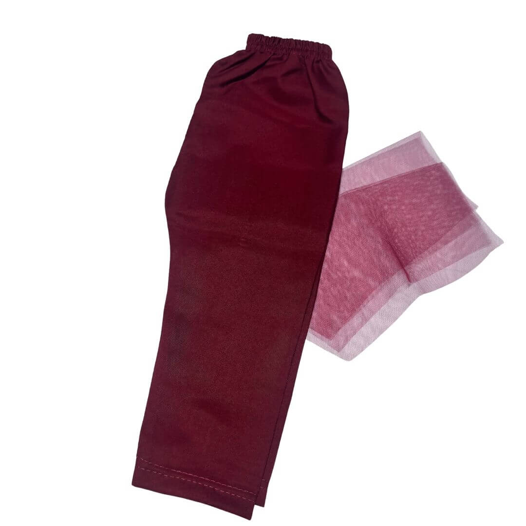 Maroon Frock Elegance