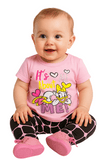cute baby girl half sleeves with trousers | full suit