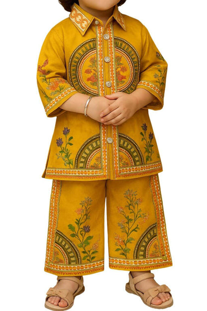 Kurti with plazo pant and necklace | Eastern wear