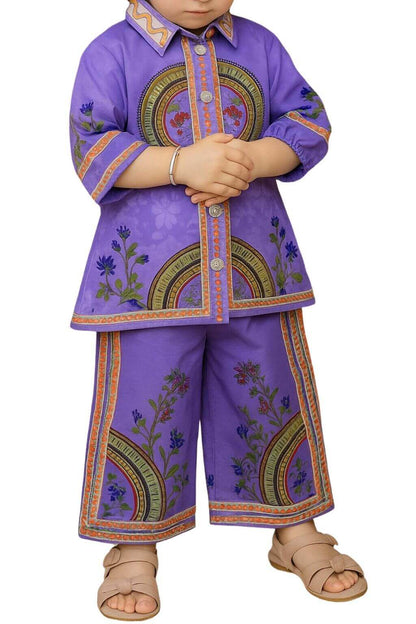 Kurti with plazo pant and necklace | Eastern wear