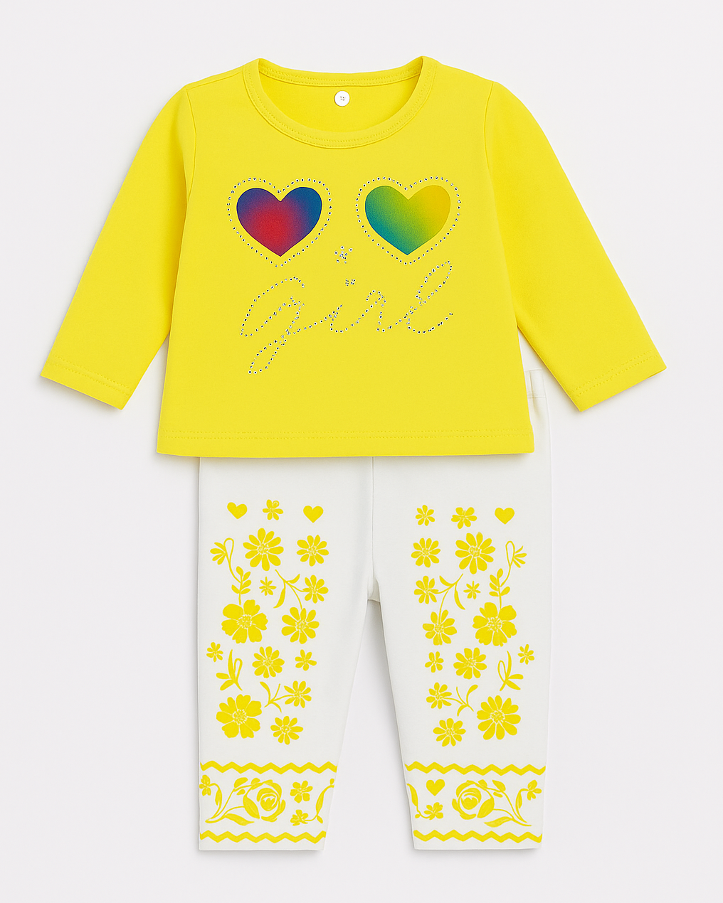 Baby Girl dress Full sleeves round neck | Full suit