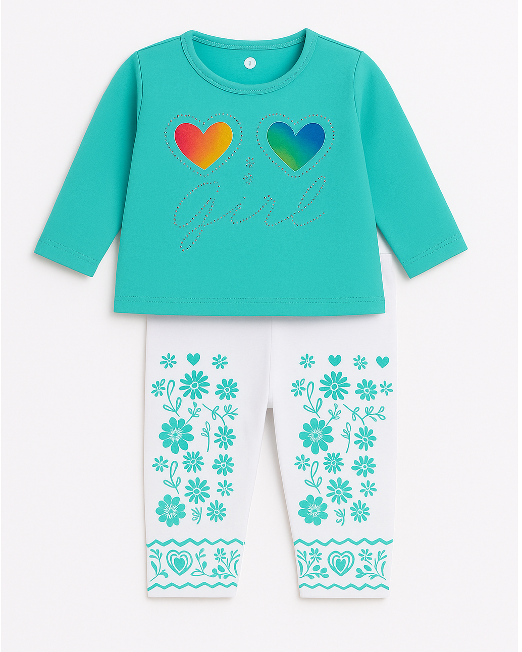 Baby Girl dress Full sleeves round neck | Full suit