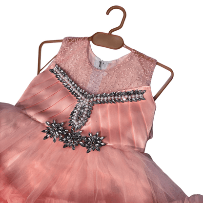 Elegant Baby Frock | PEACH